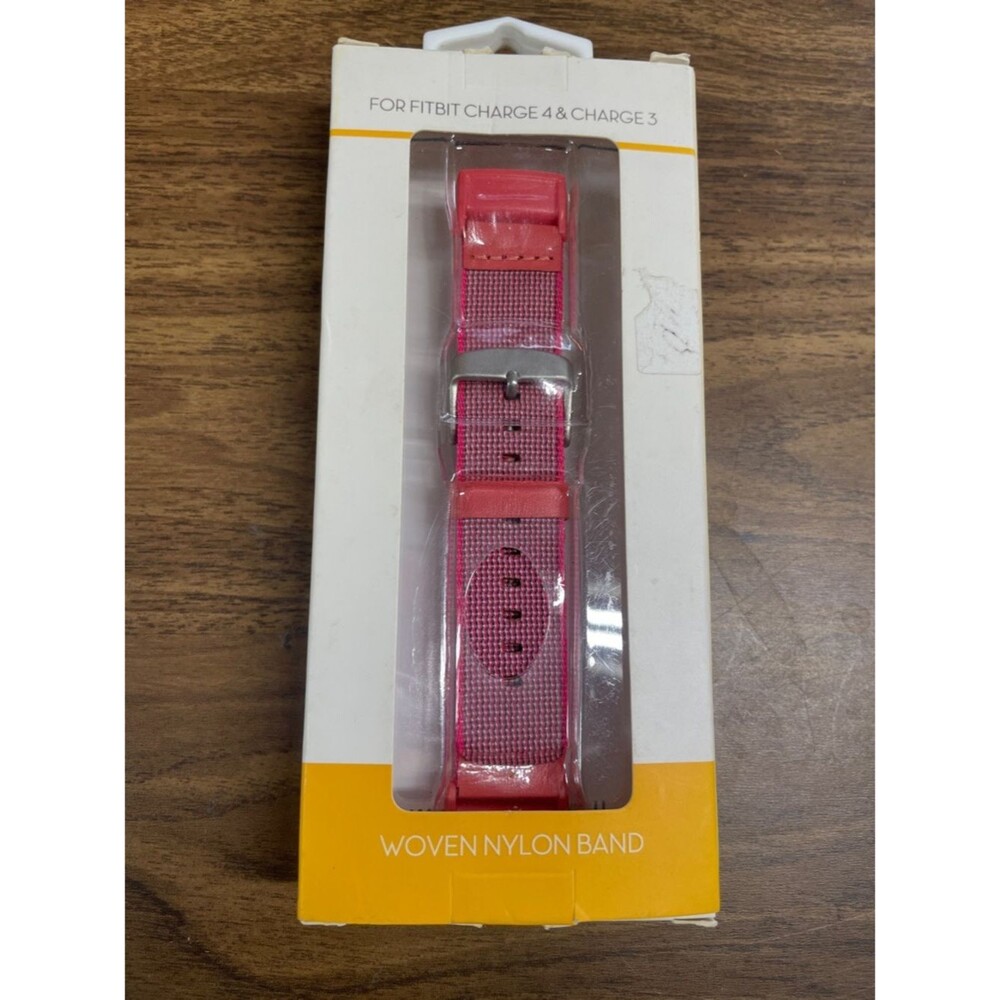 fitbit Pink Woven Nylon Replacement Band